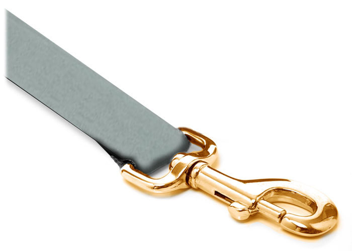 Leash - Velvet - 3/4-inch - Silver