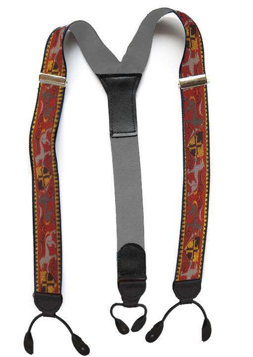 Suspenders - Designer - Kenyan Brick