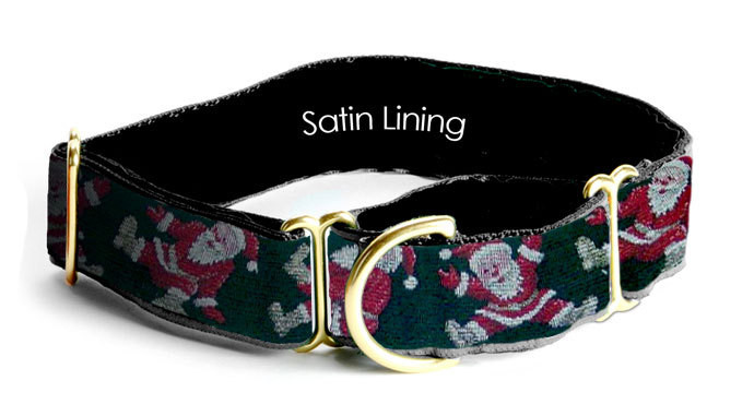 Collar - Designer - 2 inch - Dancing Santas