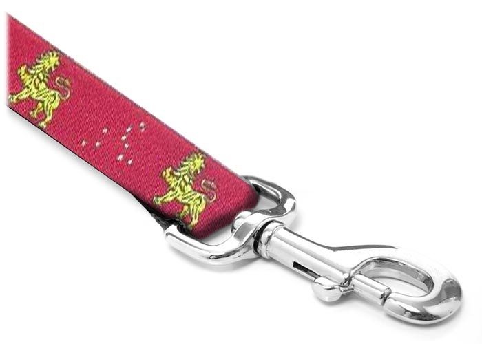 Leash - Designer - 1-inch - Leo Red