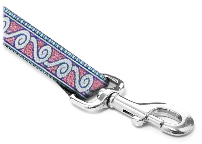 Leash - Celtic - 1-inch - Celtic Spiral  Red/Silver