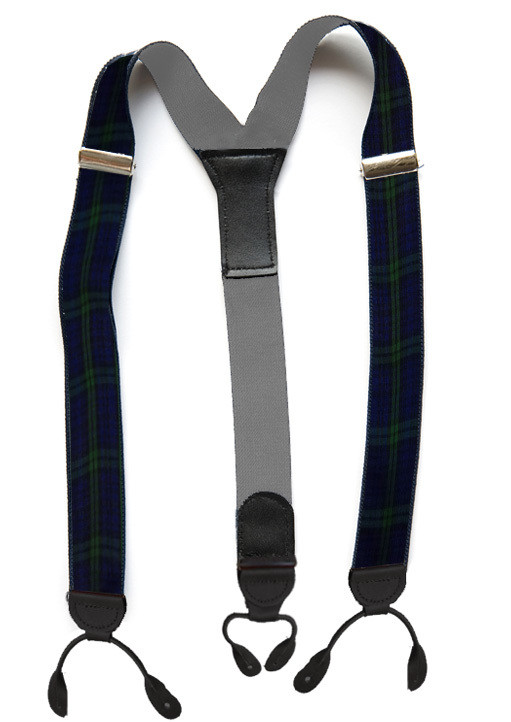 Suspenders - Tartan - Black Watch