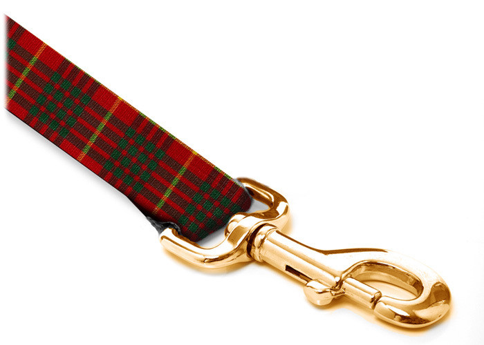 Leash - Tartan - 3/4-inch - Cameron  Red