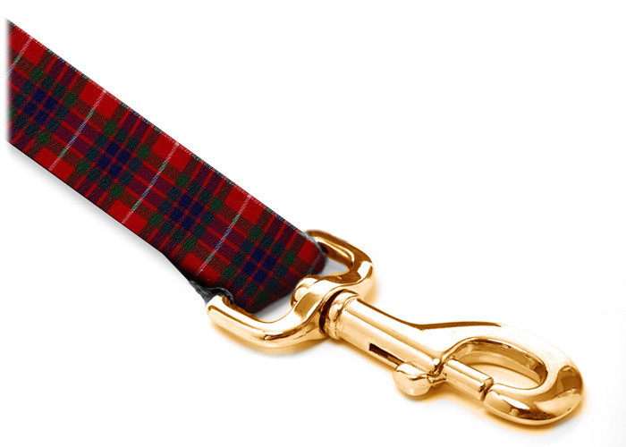 Leash - Tartan - 3/4-inch - Frazer Red