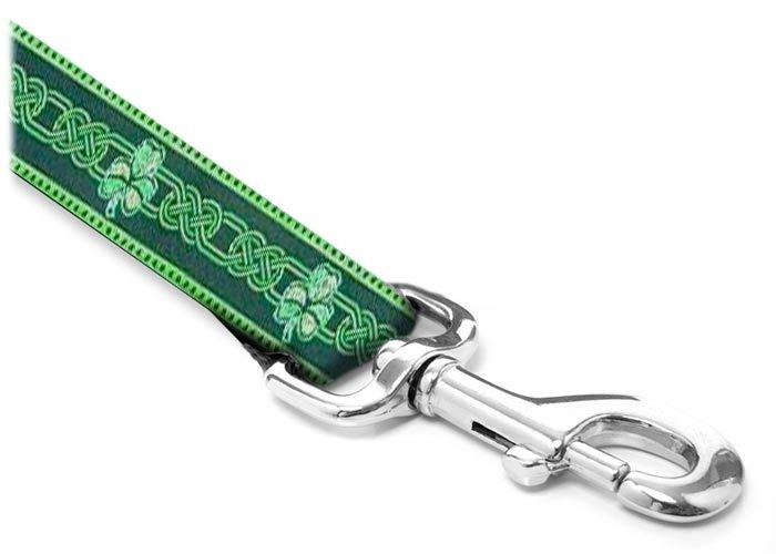 Leash - Celtic - 5/8-inch - Shamrock  Emerald