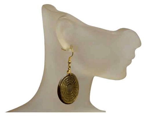 Imperial Mother-of-Pearl Gold-Tone Earrings