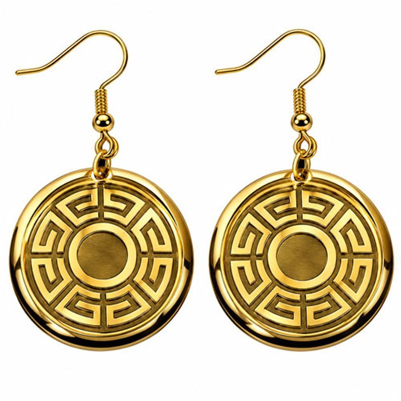 Imperial Mother-of-Pearl Gold-Tone Earrings
