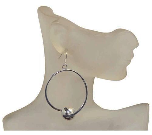 Orbital Earth Sterling Silver Earrings