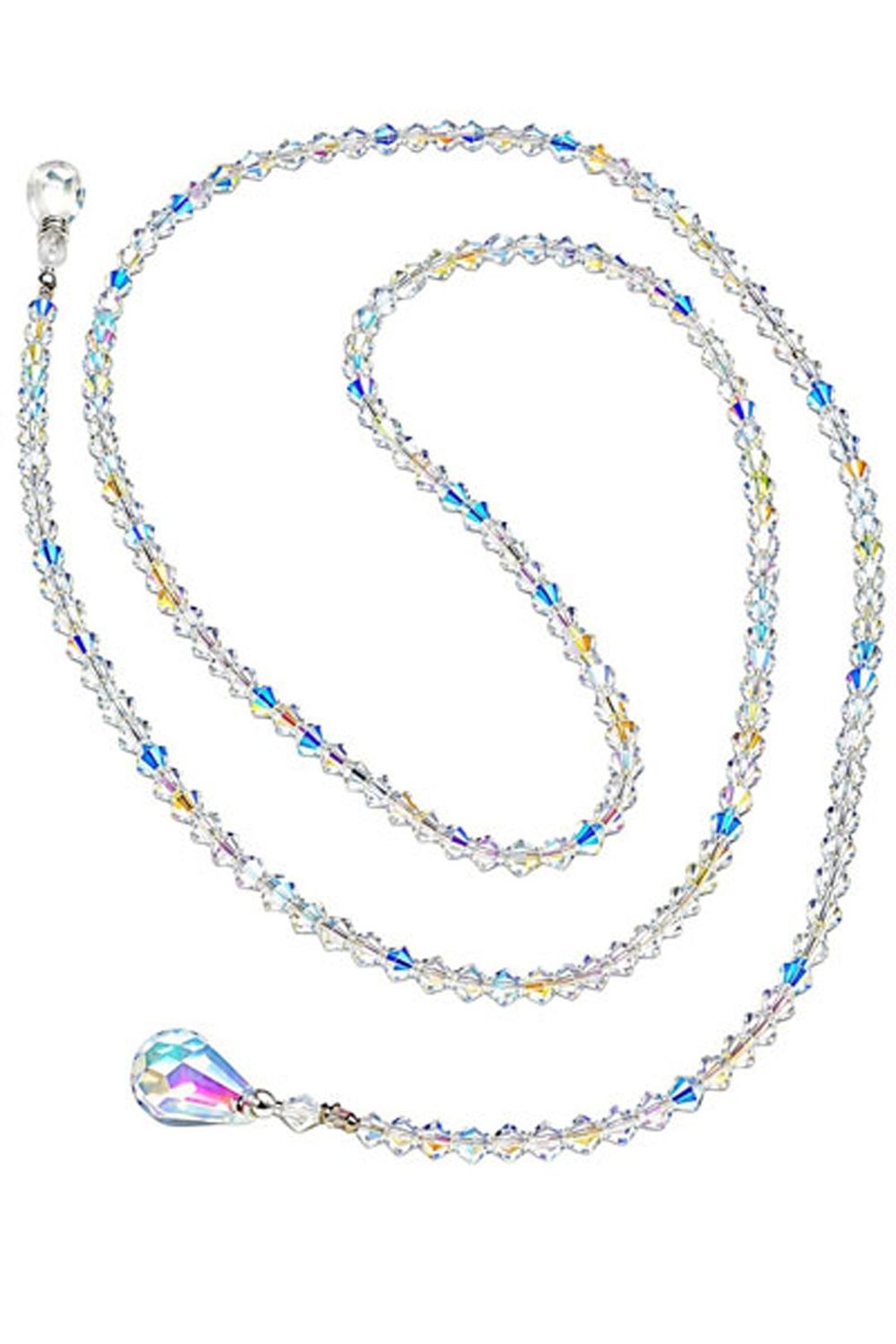 Sparkling Swarovski Crystals Lariat Necklace Sparkling Swarovski Crystals Lariat Necklace