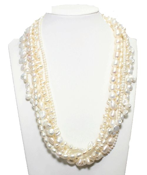Layered Cultured Pearl Necklace