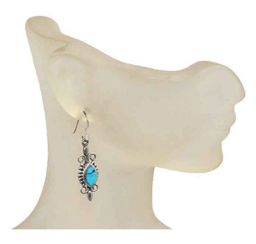 Open Teardrop Sterling Silver Earrings