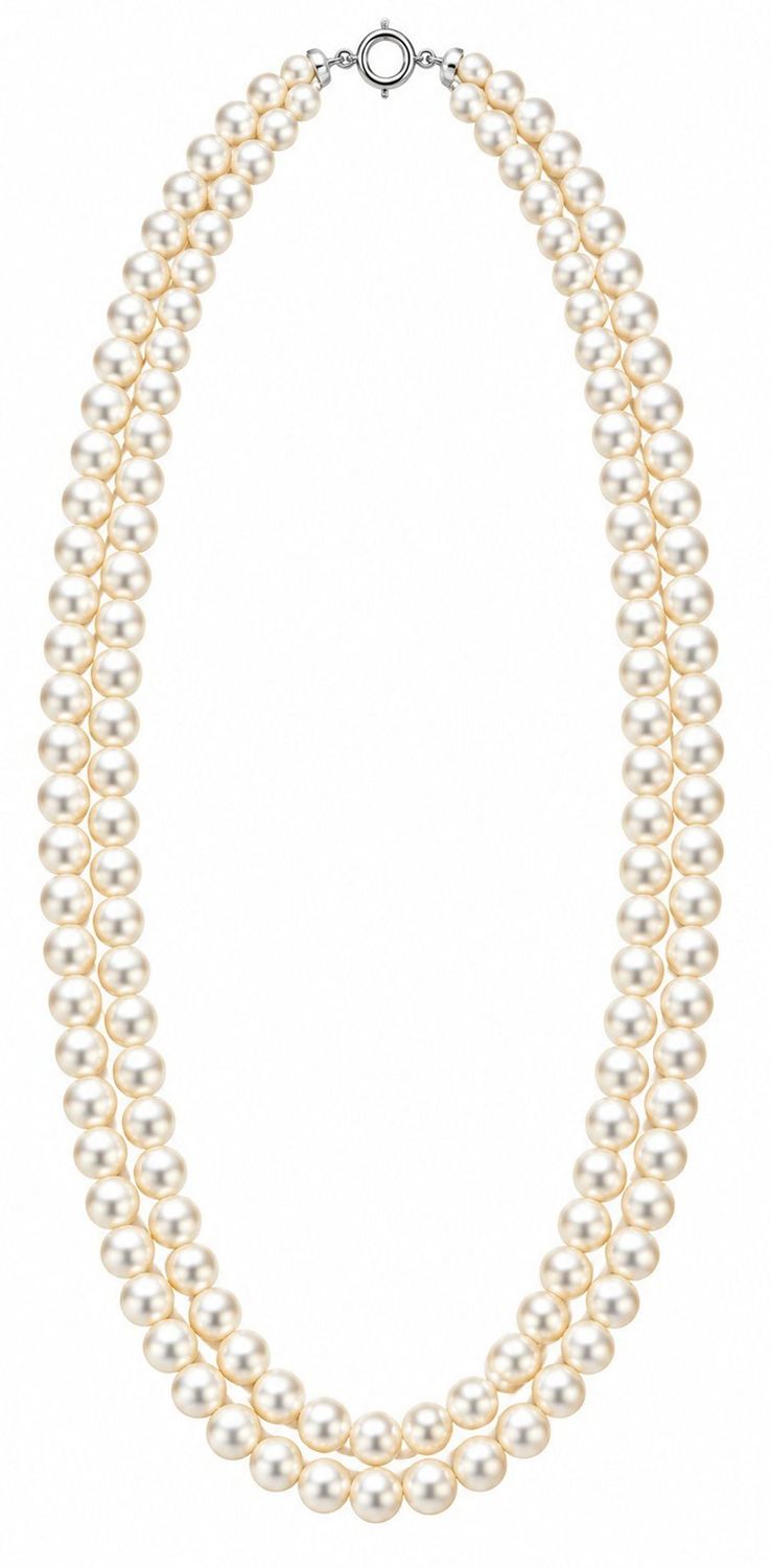 Elegant Two Strand Elegant Pearl Necklace Elegant Two Strand Elegant Pearl Necklace