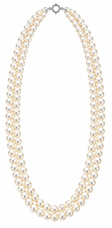 Elegant Two Strand Elegant Pearl Necklace Elegant Two Strand Elegant Pearl Necklace