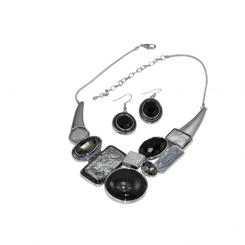Midnight Mosaic Statement Jewelry Set