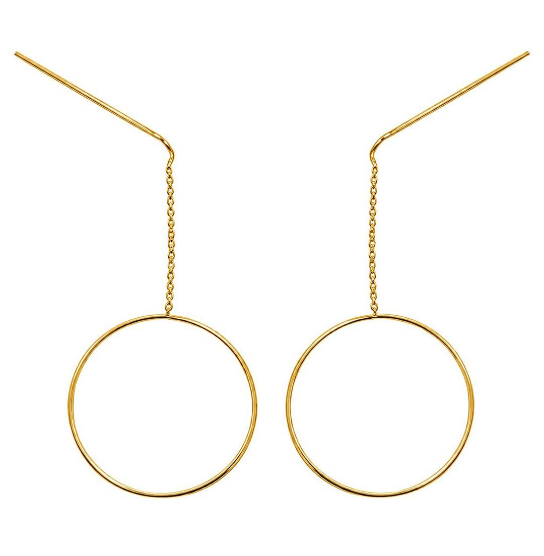 14K Gold Filled Circle Threader Earrings 14K Gold Filled Circle Threader Earrings