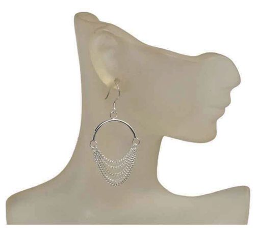 Waterfall Layers Sterling Silver Earrings Waterfall Layers Sterling Silver Earrings