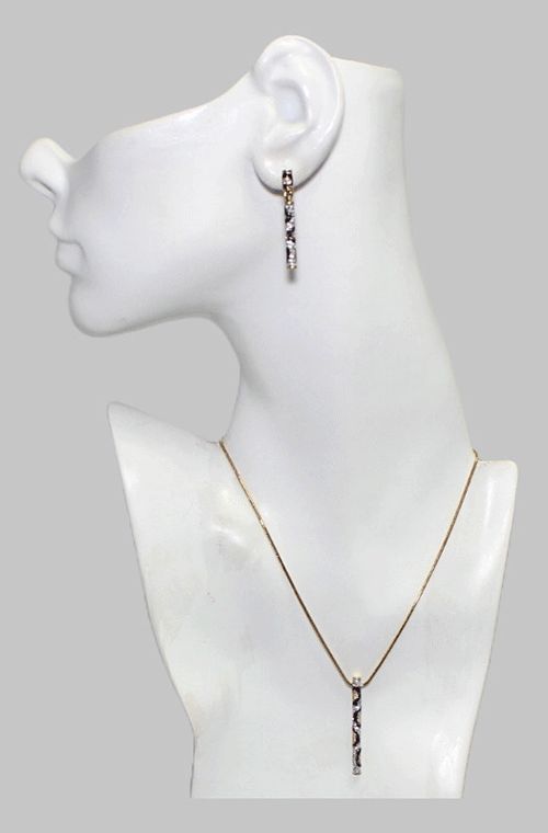 Crystal Bar Jewelry Set Crystal Bar Jewelry Set