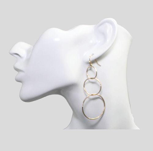 Graduated Circle Hoop Earrings Graduated Circle Hoop Earrings