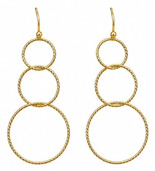 Graduated Circle Hoop Earrings Graduated Circle Hoop Earrings
