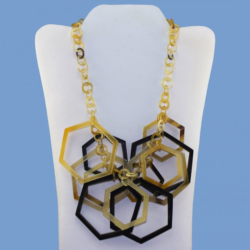 Modern Octagon Shapes Necklace Modern Octagon Shapes Necklace