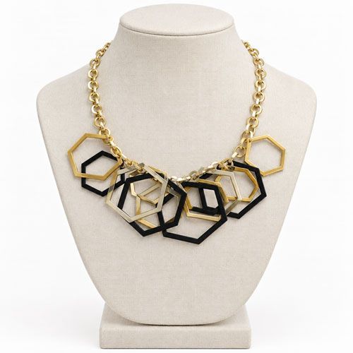 Modern Octagon Shapes Necklace Modern Octagon Shapes Necklace