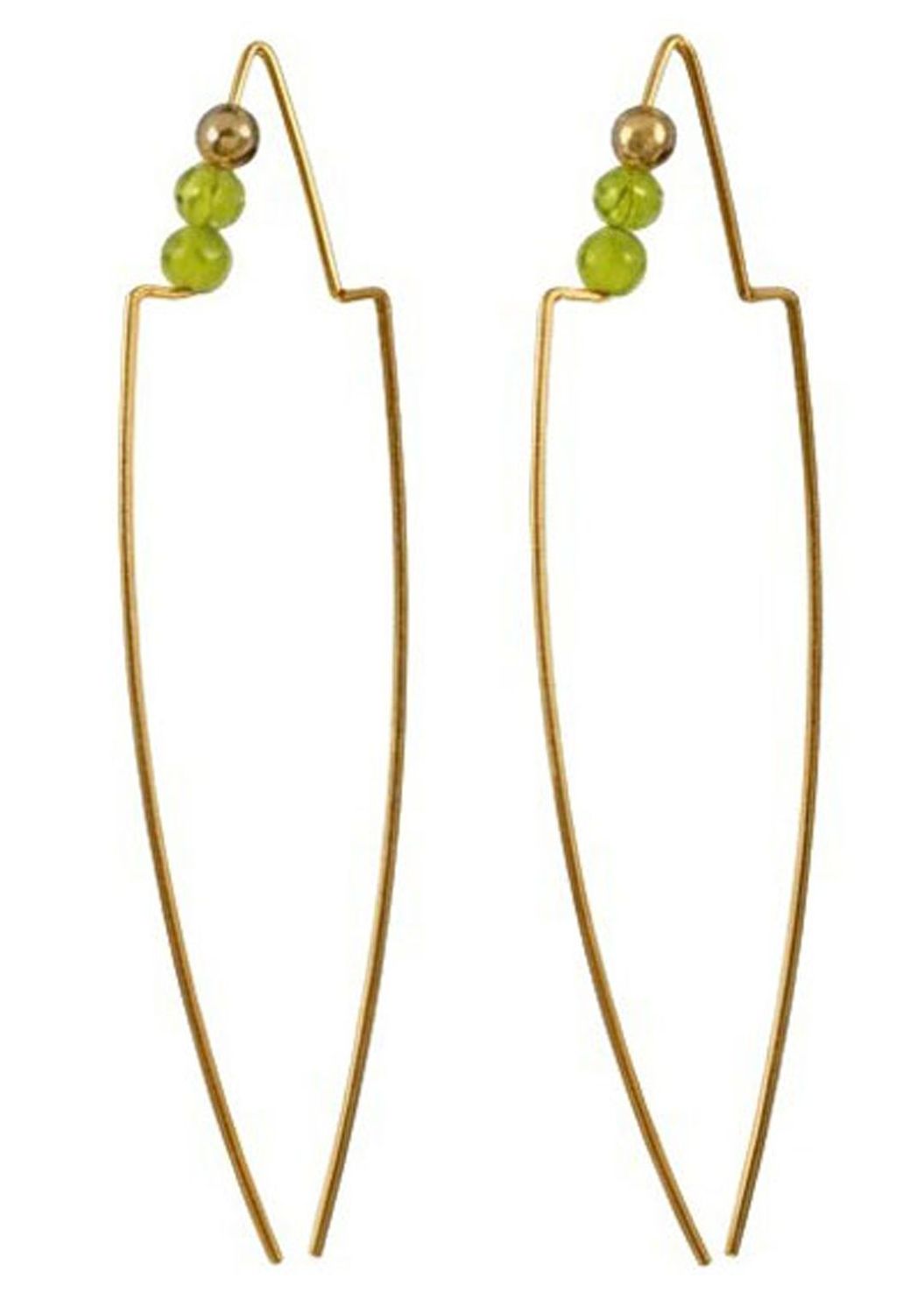 Yellow Beaded Threader Earrings Yellow Beaded Threader Earrings