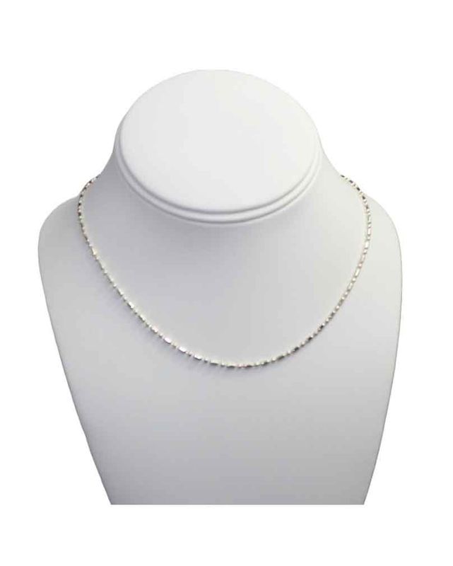 Sterling Silver Ball-Bar Chain Necklace