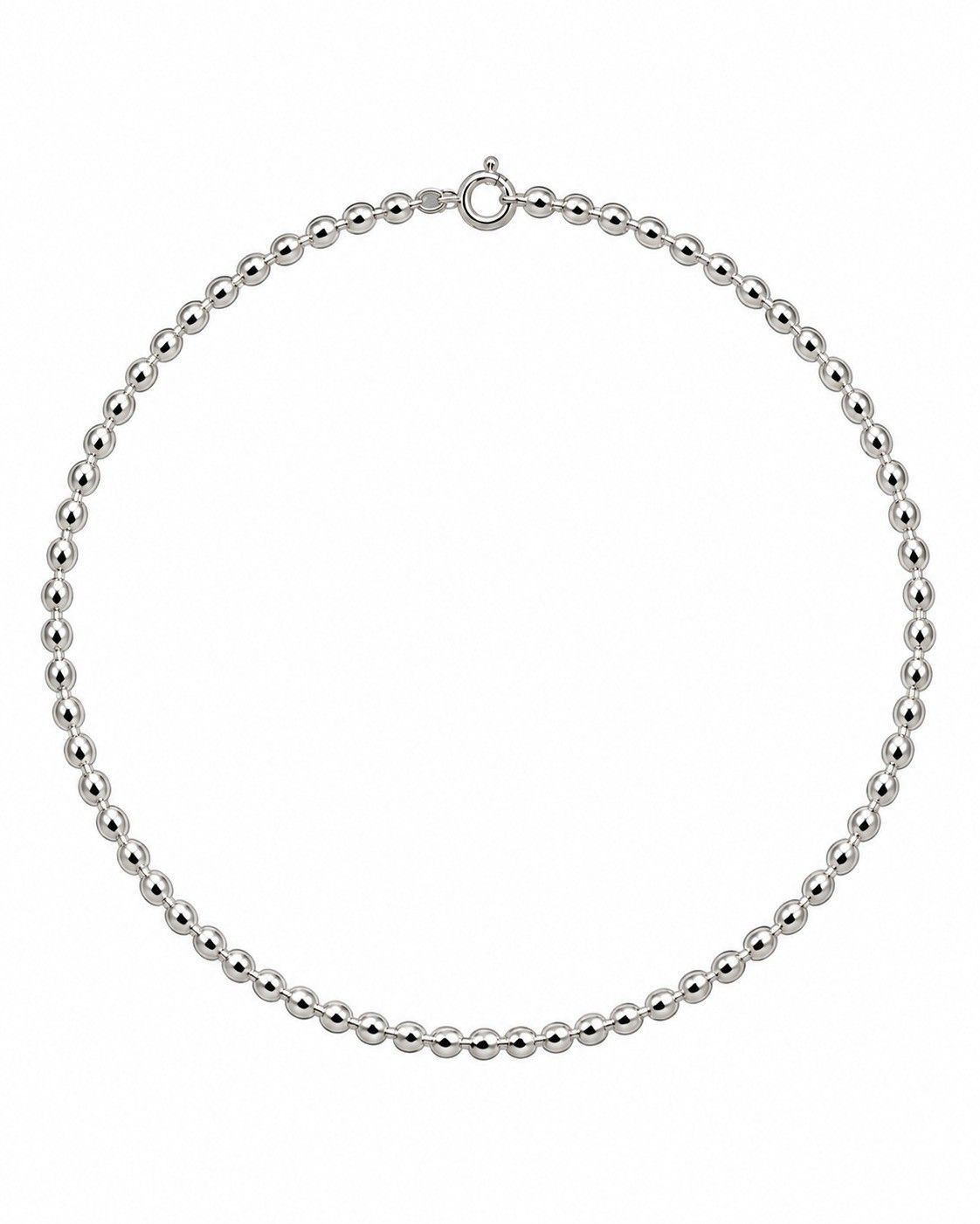 Sterling Silver Ball-Bar Chain Necklace Sterling Silver Ball-Bar Chain Necklace