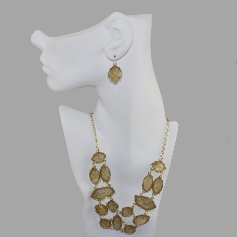 Gold & Taupe Jewelry Set Gold & Taupe Jewelry Set