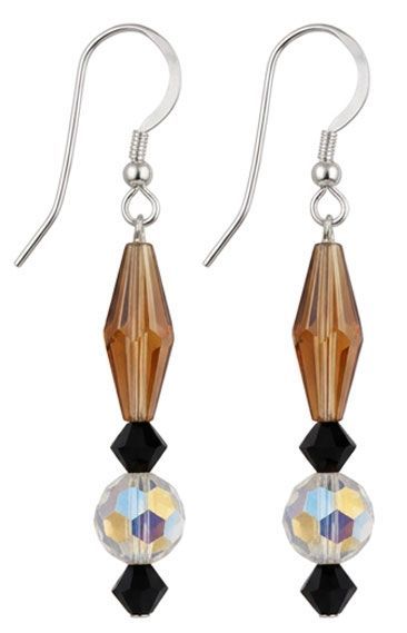 Spectrum Swarovski Sterling Silver Earrings