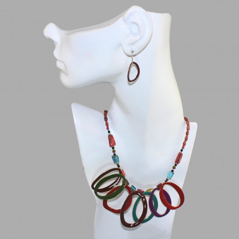 Chic Rainbow Colors Fashion Jewelry Set Chic Rainbow Colors Fashion Jewelry Set