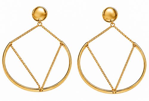 Geometric Gold Tone Earrings Geometric Gold Tone Earrings