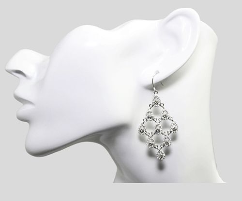 Sparkling CZ Chandelier Earrings Sparkling CZ Chandelier Earrings