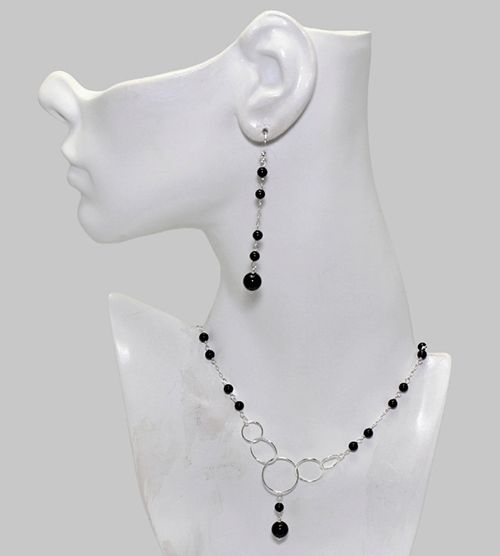 Onyx & Sterling Silver Jewelry Set Onyx & Sterling Silver Jewelry Set