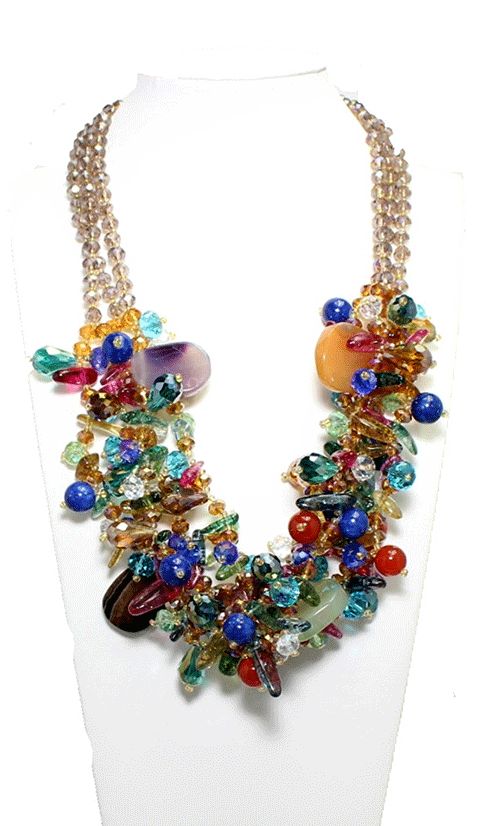 Artisan Crystal Garden Statement Necklace Artisan Crystal Garden Statement Necklace
