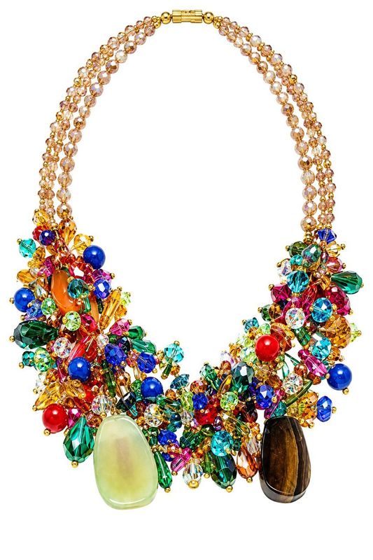 Artisan Crystal Garden Statement Necklace Artisan Crystal Garden Statement Necklace