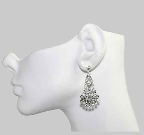 Titanium Plated Filigree Drop Earrings Titanium Plated Filigree Drop Earrings
