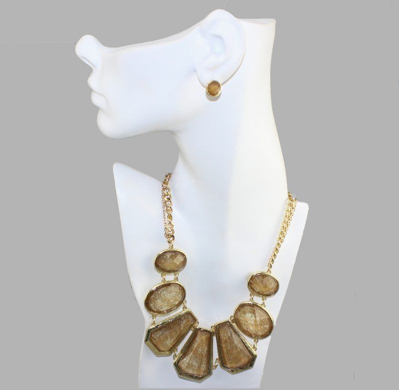 Earth Tone Geometric Jewelry Set Earth Tone Geometric Jewelry Set