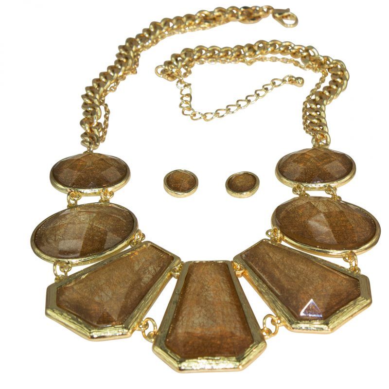 Earth Tone Geometric Jewelry Set Earth Tone Geometric Jewelry Set
