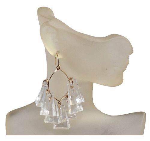 Crystal Cascade Chandelier Earrings