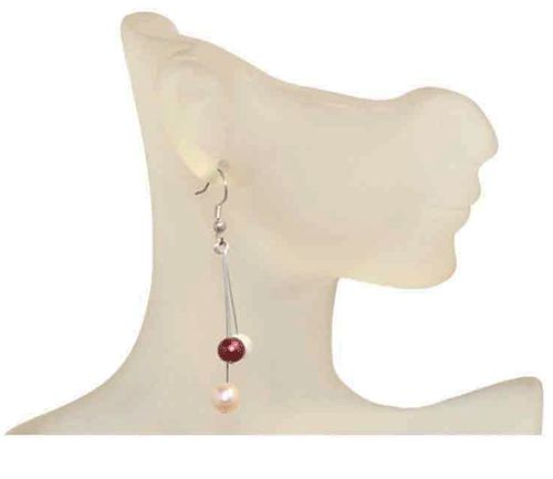 Cultured Pearl Halo Sterling Silver Earrings Cultured Pearl Halo Sterling Silver Earrings