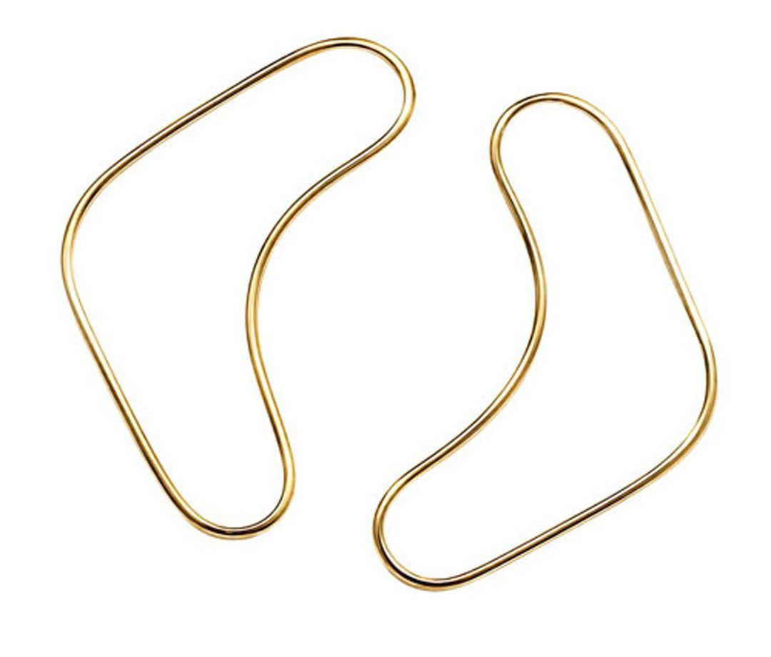 Sculpted Gold Contour Earrings Sculpted Gold Contour Earrings