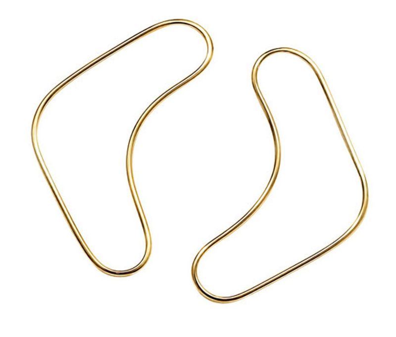 Sculpted Gold Contour Earrings