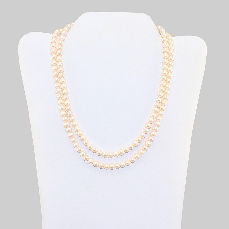 Classic Double-Strand Cultured Pearl Necklace
