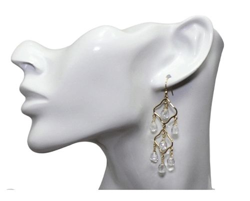 Statement Chandelier Quartz Earrings Statement Chandelier Quartz Earrings