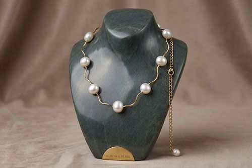 Elegant Floating Pearl Necklace Elegant Floating Pearl Necklace