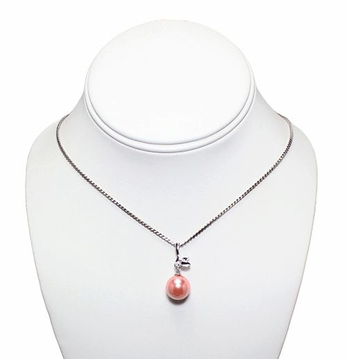 Elegant Champagne Cultured Pearl .925 Sterling Silver Pendant Elegant Champagne Cultured Pearl .925 Sterling Silver Pendant