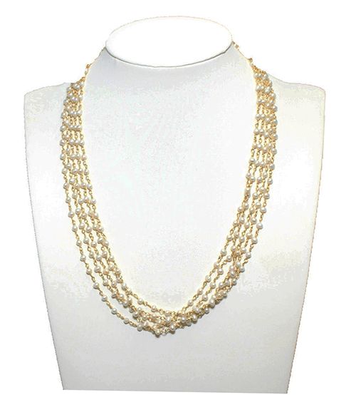 Five-Strand Freshwater Pearl Necklace