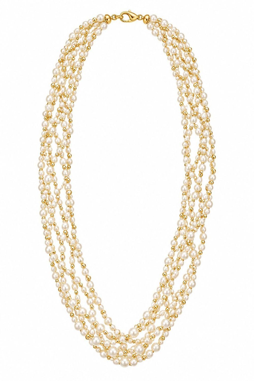 Five-Strand Freshwater Pearl Necklace