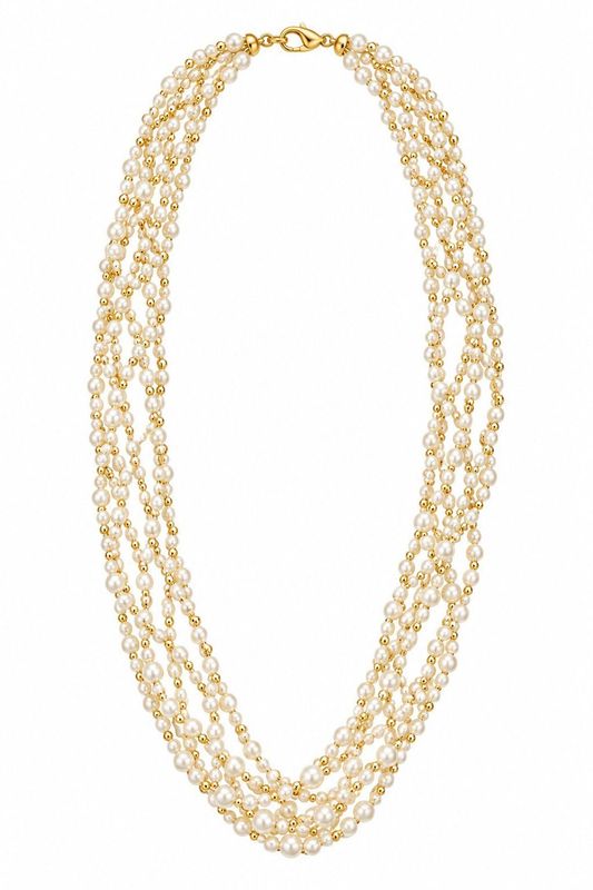 Five-Strand Freshwater Pearl Necklace Five-Strand Freshwater Pearl Necklace